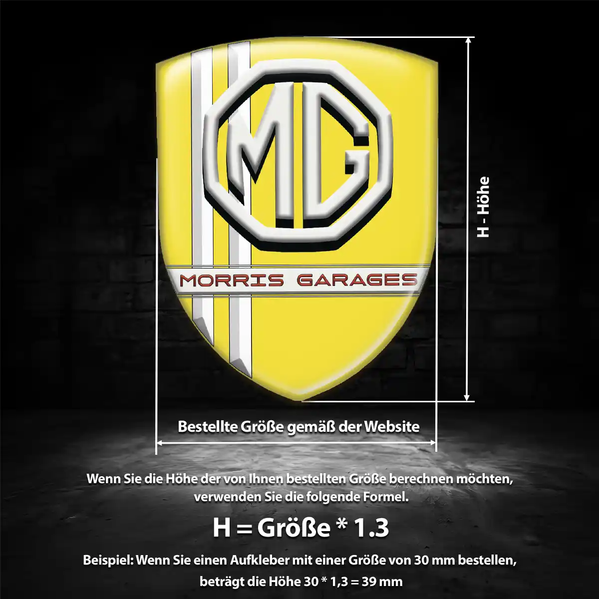 MG Embleme Tuningfahrzeug