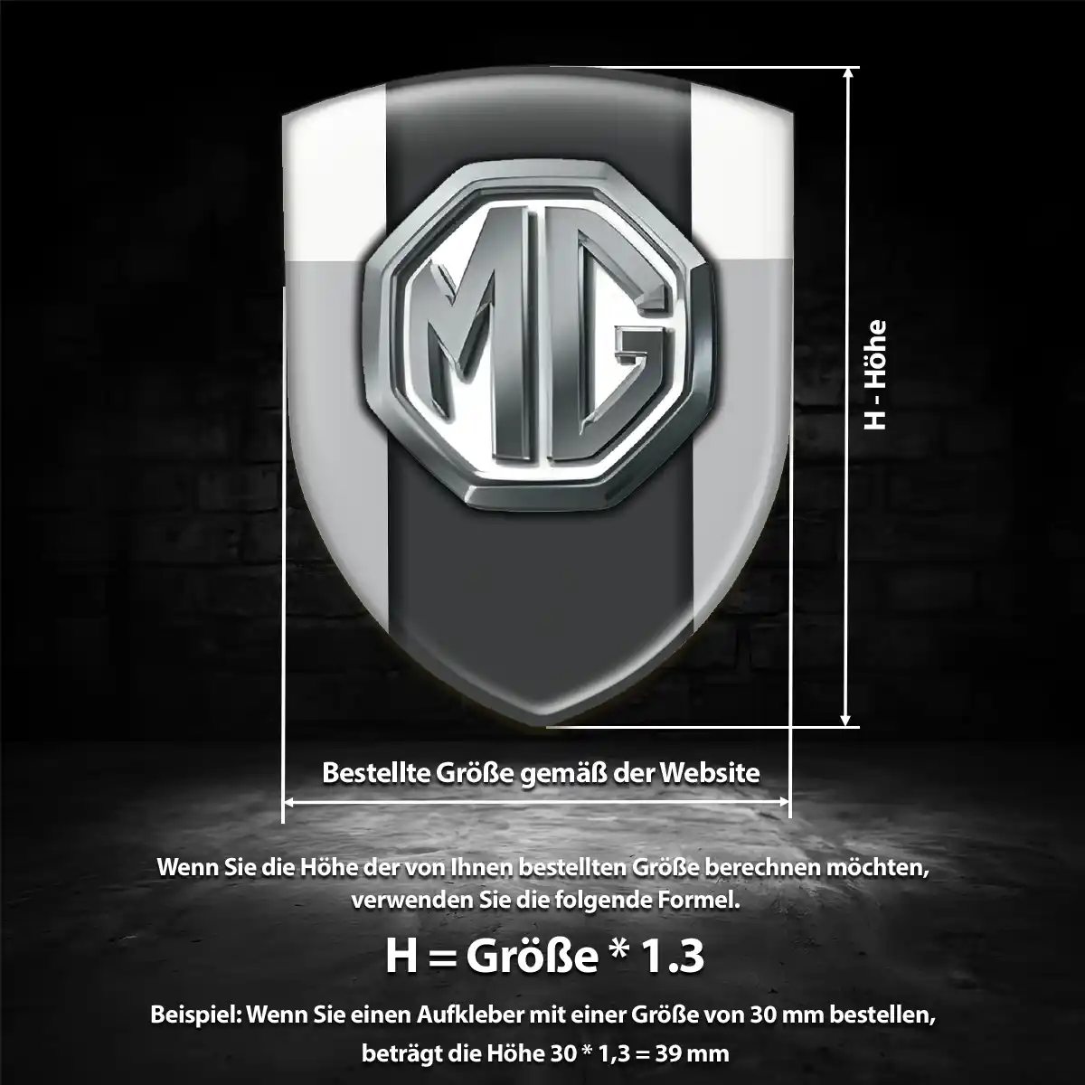 MG Silikon Aufkleber Auto Hohe Qualität