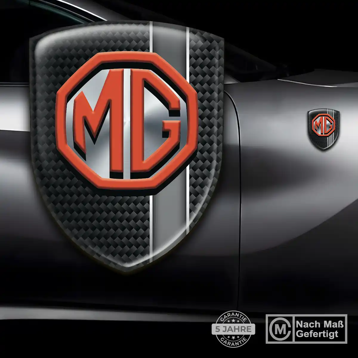 MG Silikon Aufkleber Auto Markenedition