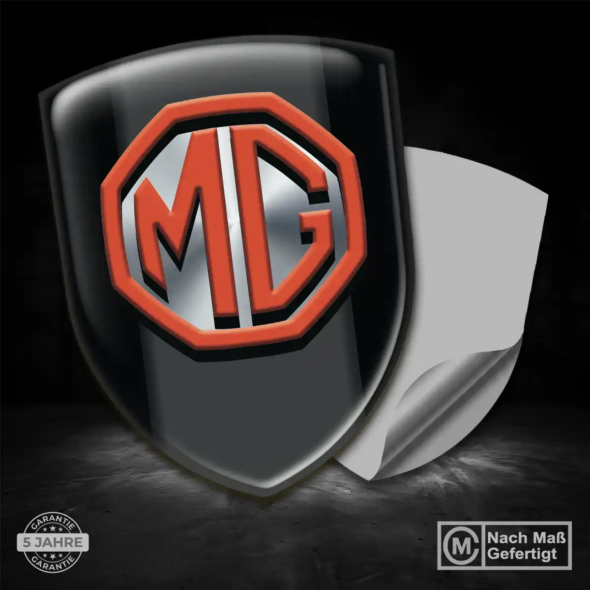 MG Silikon Aufkleber Embleme Auto Elegantes Design