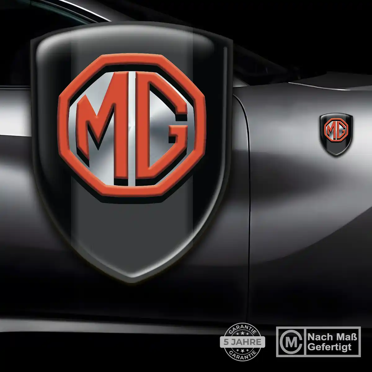MG Silikon Aufkleber Embleme Auto Elegantes Design