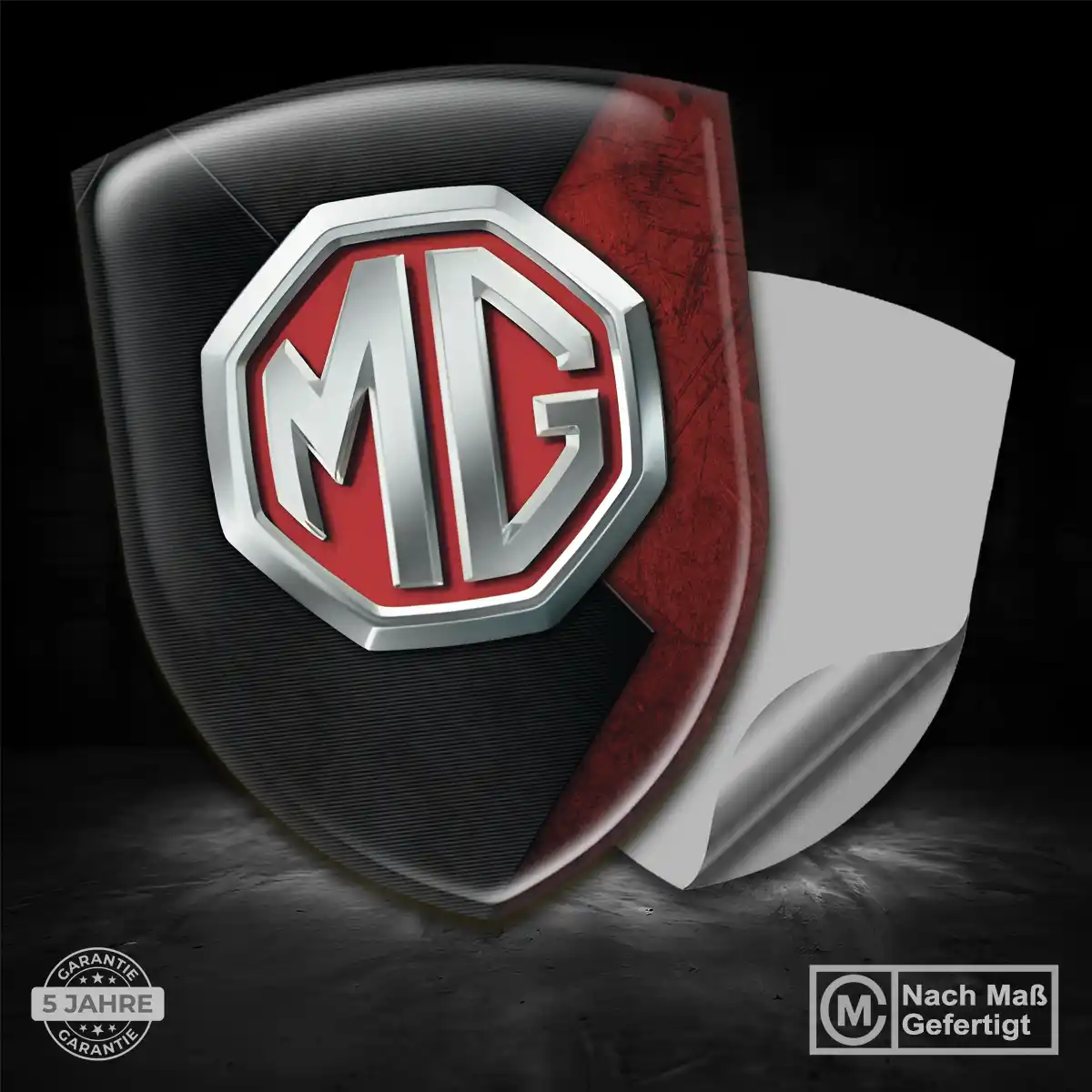 MG Silikon Aufkleber Embleme Auto Hochwertiges Harz