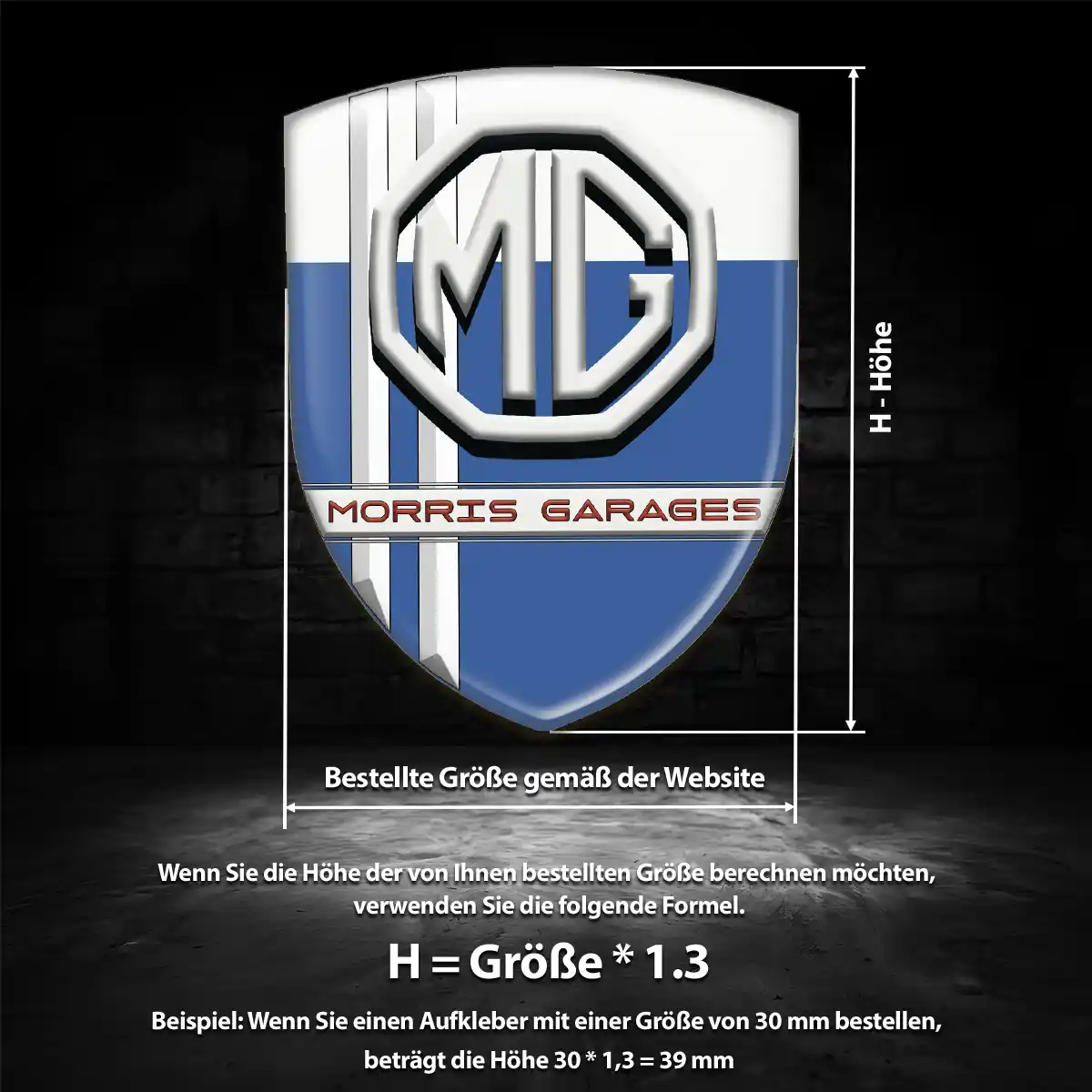 MG Silikon Aufkleber Embleme Auto Hohe Qualität
