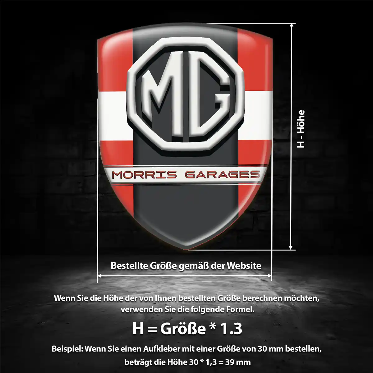 MG Silikon Aufkleber Embleme Auto Limitierte Auflage