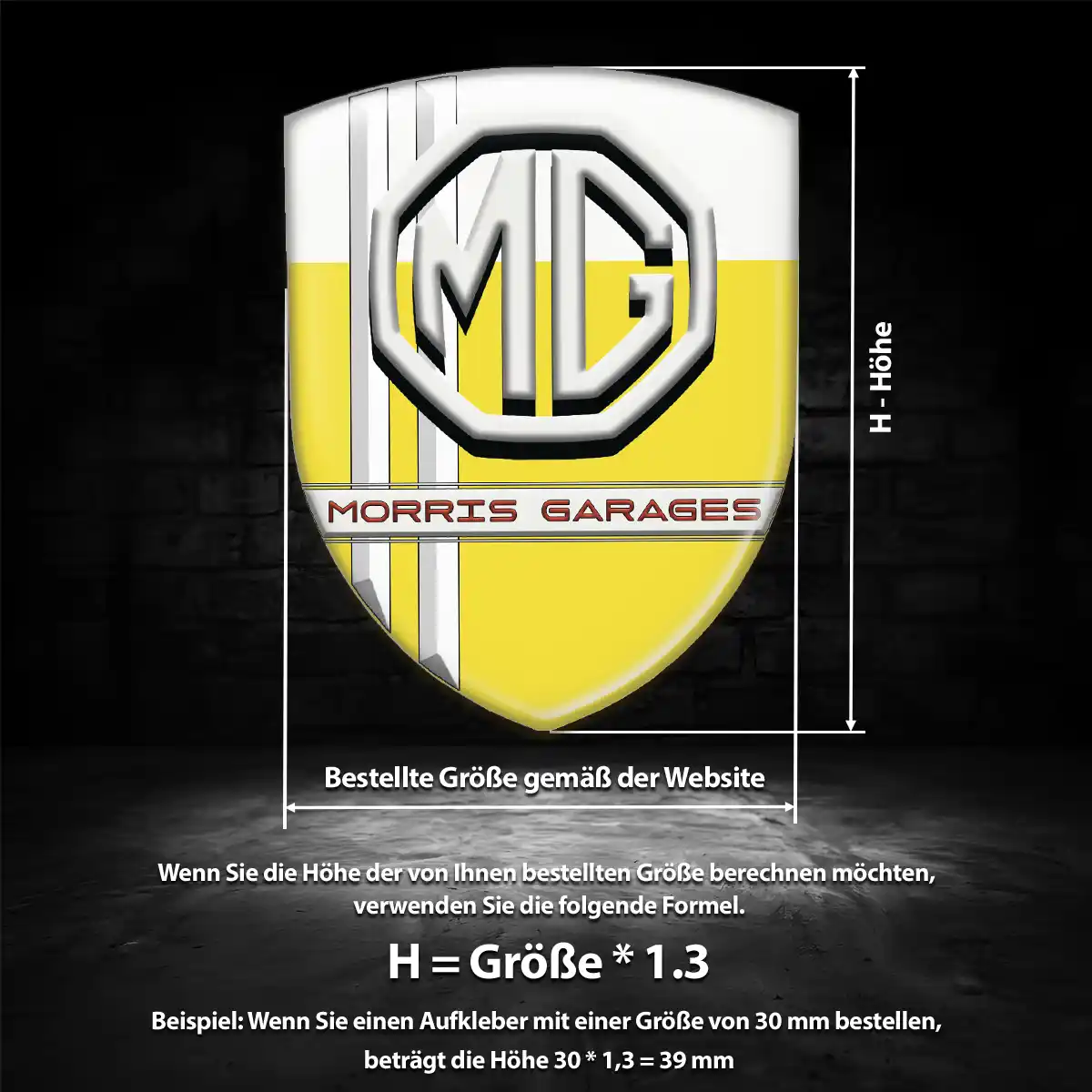MG Silikon Aufkleber Embleme Auto Luxus-Edition