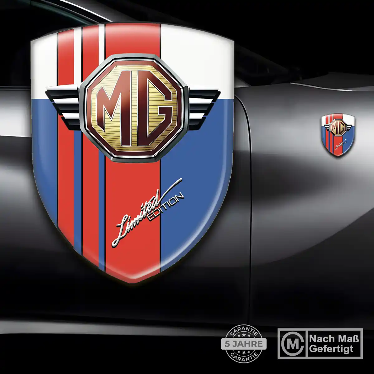 MG Silikon Aufkleber Embleme Auto Markenedition