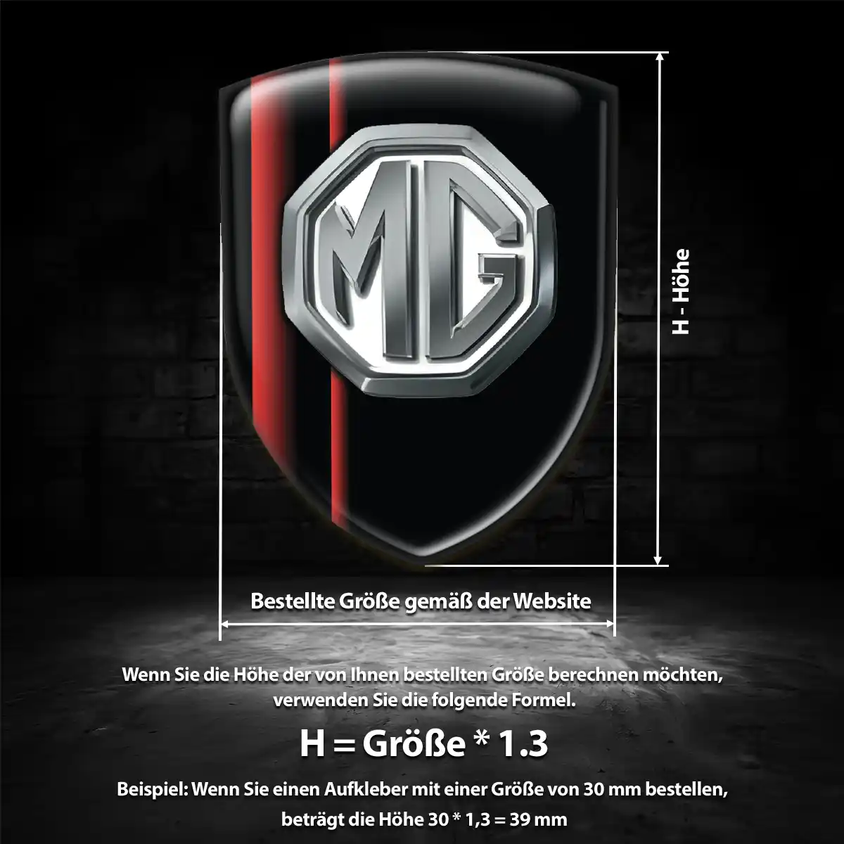 MG Silikon Aufkleber Embleme Auto Premium-Edition