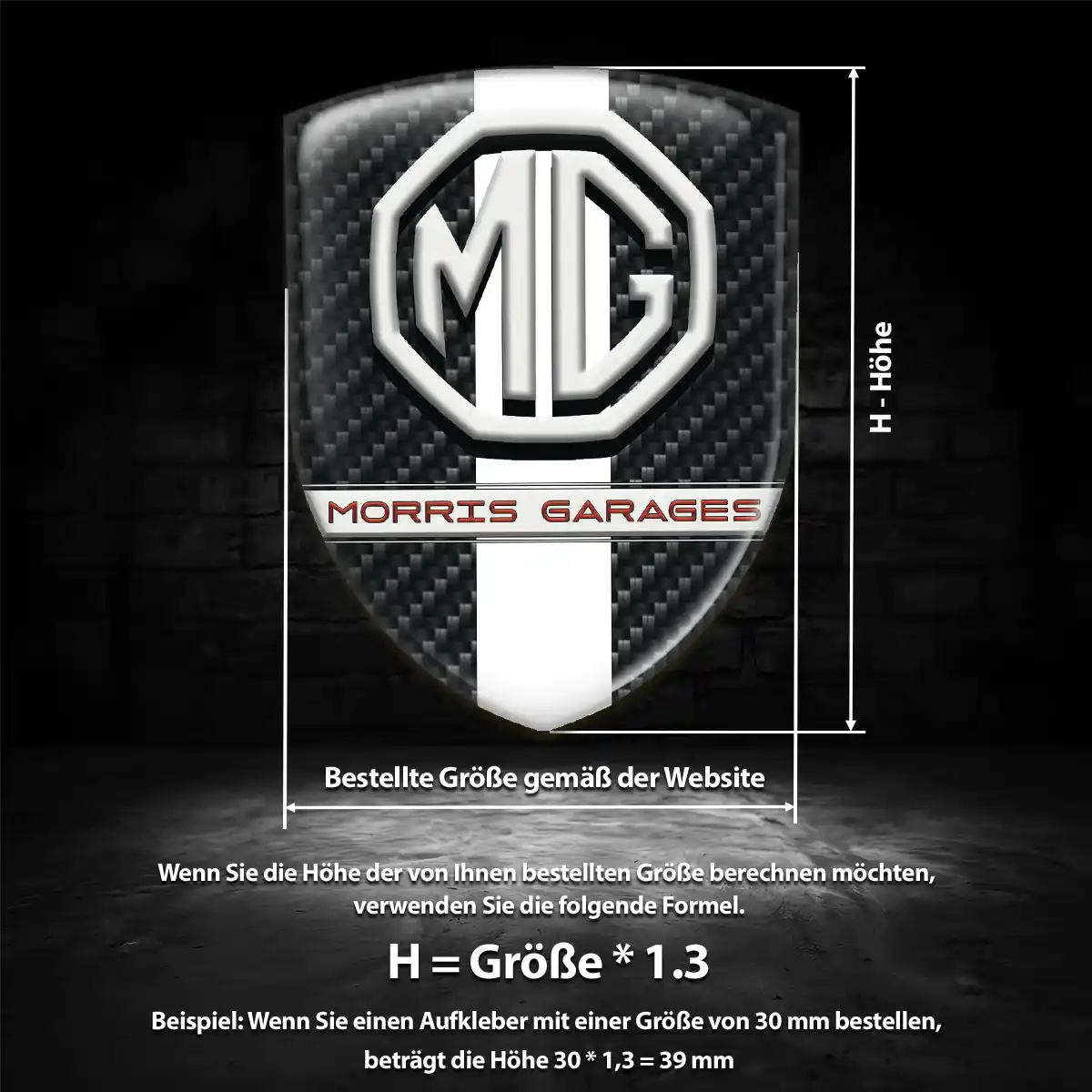 MG Silikon Aufkleber Embleme Auto Stilvolles Design