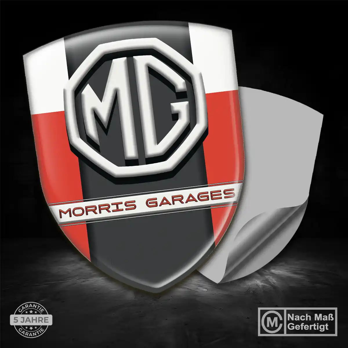 MG Silikon Aufkleber Embleme Edles Design