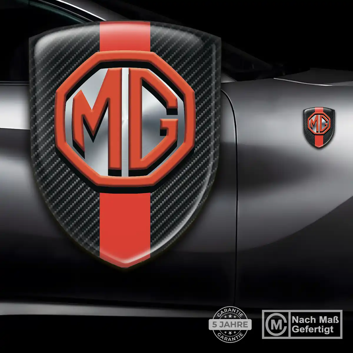 MG Silikon Aufkleber Embleme Hochwertiges Harz