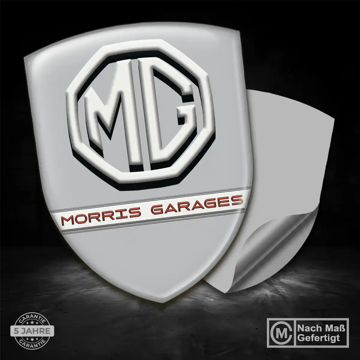 MG Silikon Aufkleber Embleme Markenedition