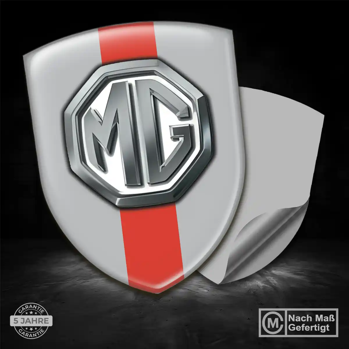 MG Silikon Aufkleber Embleme Premiumqualität