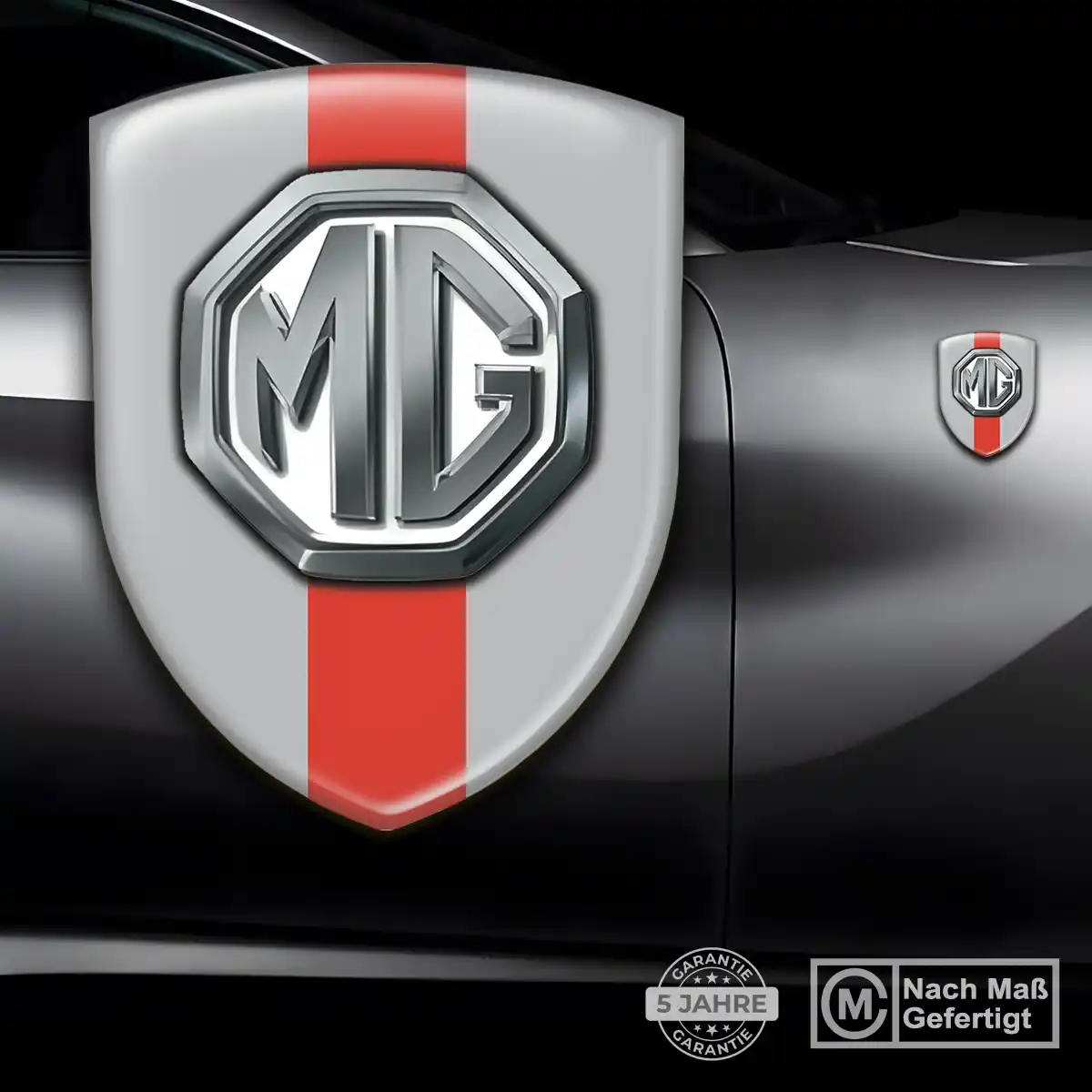 MG Silikon Aufkleber Embleme Premiumqualität