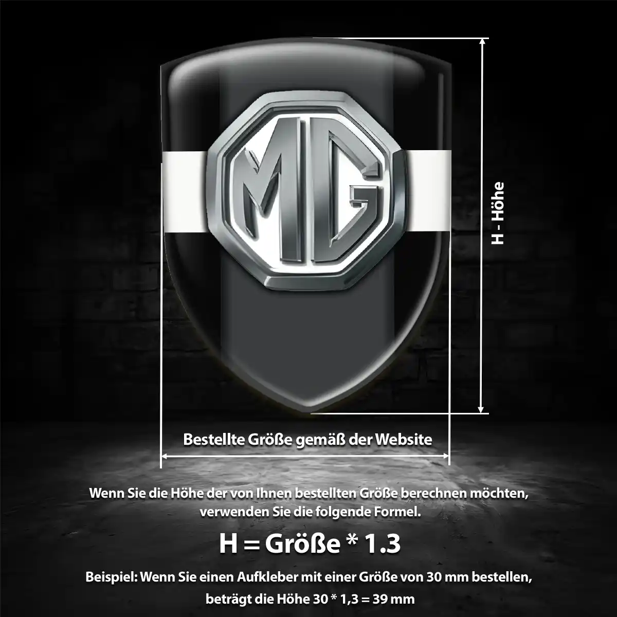 MG Silikon Aufkleber Premium-Edition