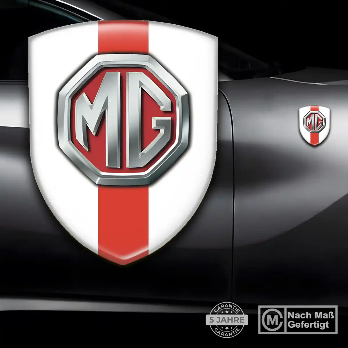 MG Silikon Aufkleber Tuningfahrzeug