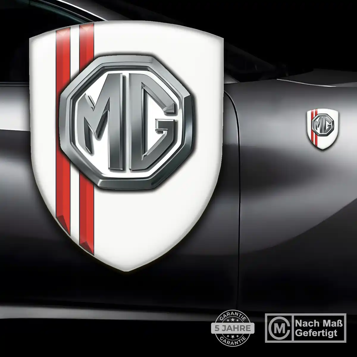 MG Silikon Aufkleber Wappen Ausdrucksstarkes Design