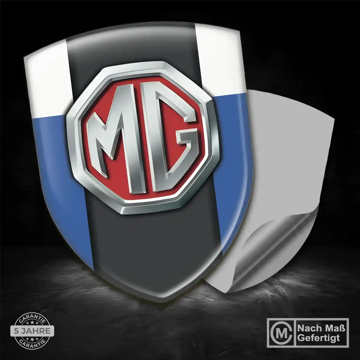 MG Silikon Aufkleber Wappen Auto Elegantes Design