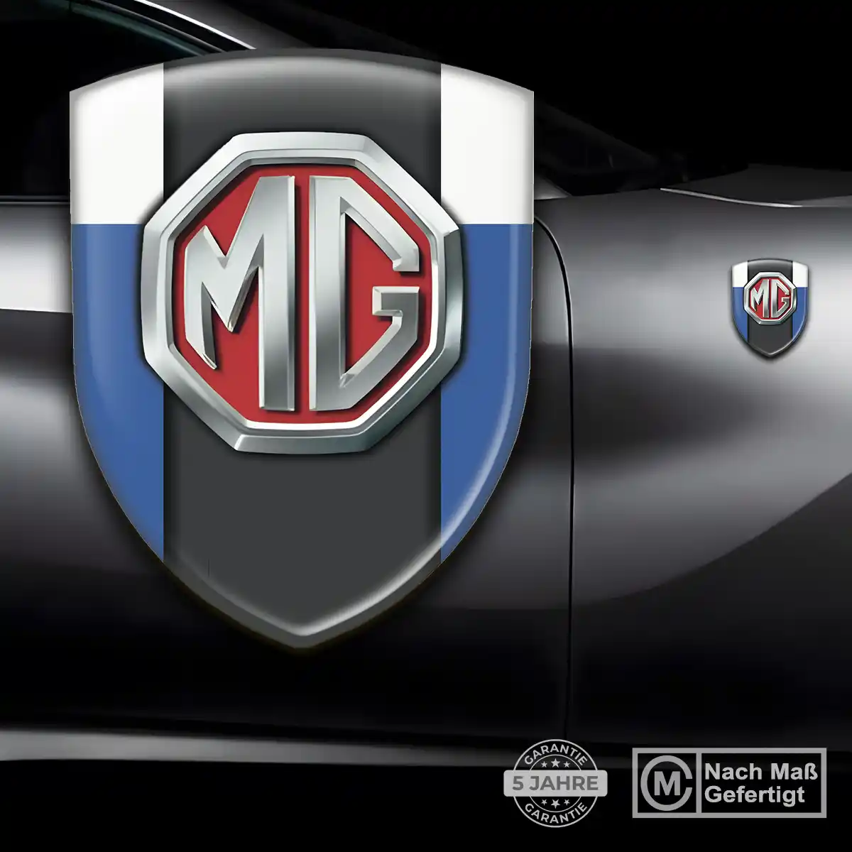 MG Silikon Aufkleber Wappen Auto Elegantes Design