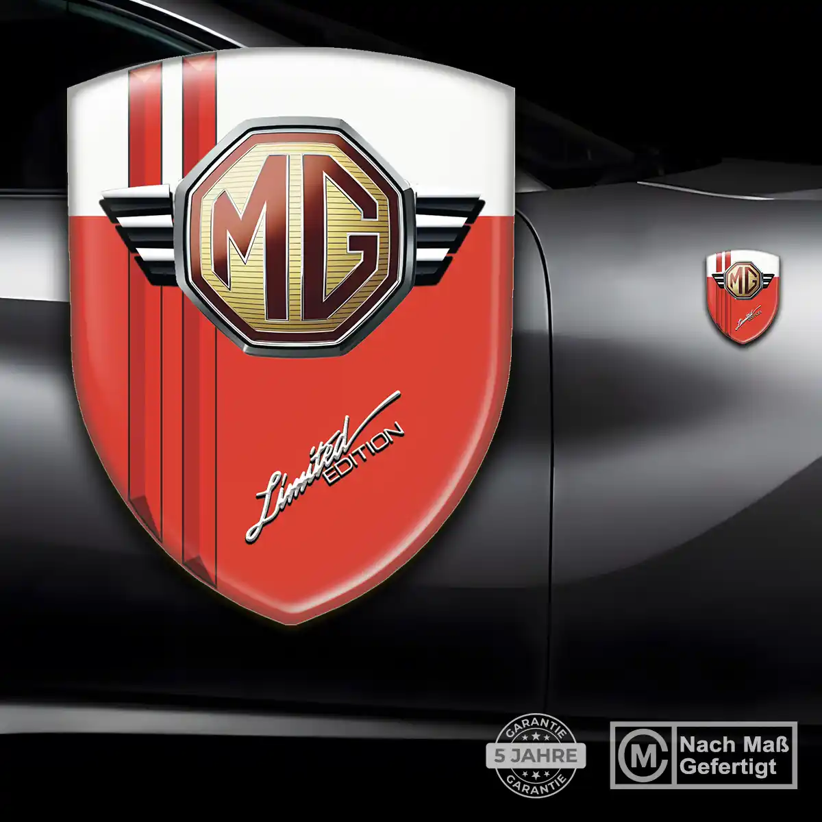 MG Silikon Aufkleber Wappen Auto Exterieurdesign