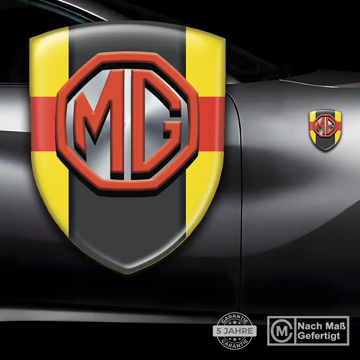 MG Silikon Aufkleber Wappen Auto Hochwertiges Harz