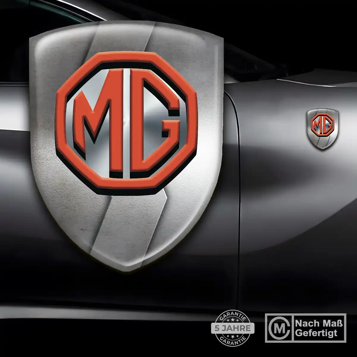 MG Silikon Aufkleber Wappen Auto Limitierte Auflage