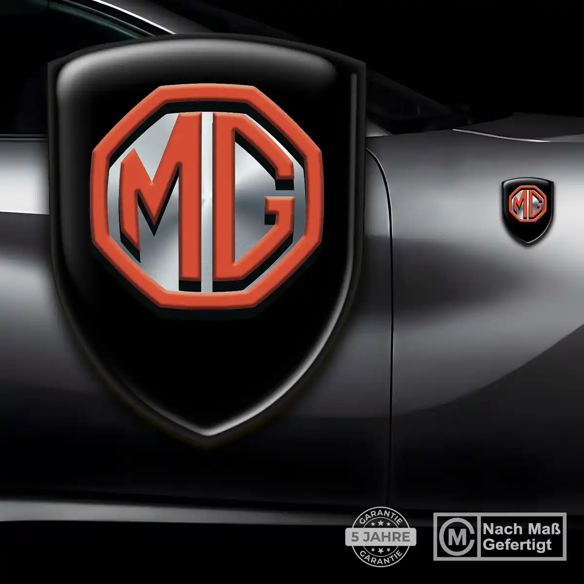 MG Silikon Aufkleber Wappen Auto Stilvolles Design