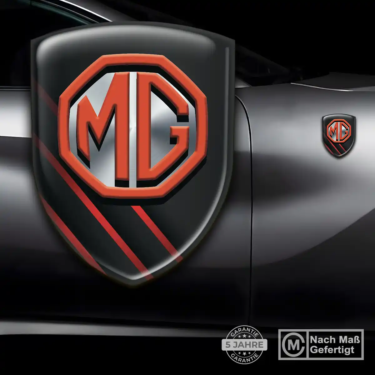 MG Silikon Aufkleber Wappen Elegantes Design