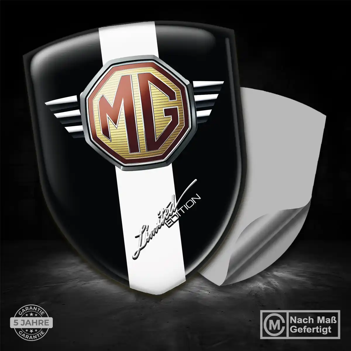 MG Silikon Aufkleber Wappen Exterieurdesign