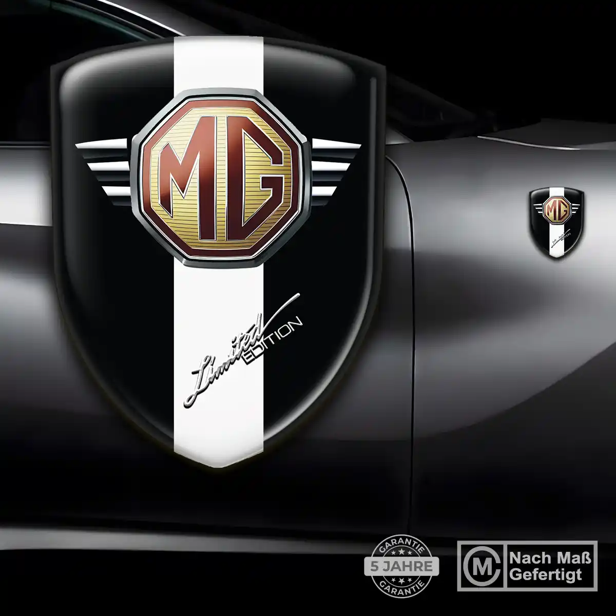 MG Silikon Aufkleber Wappen Exterieurdesign
