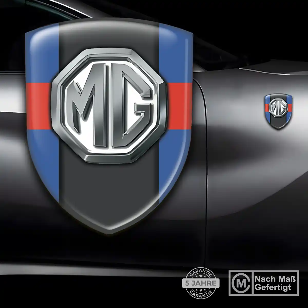 MG Silikon Aufkleber Wappen Limitierte Auflage