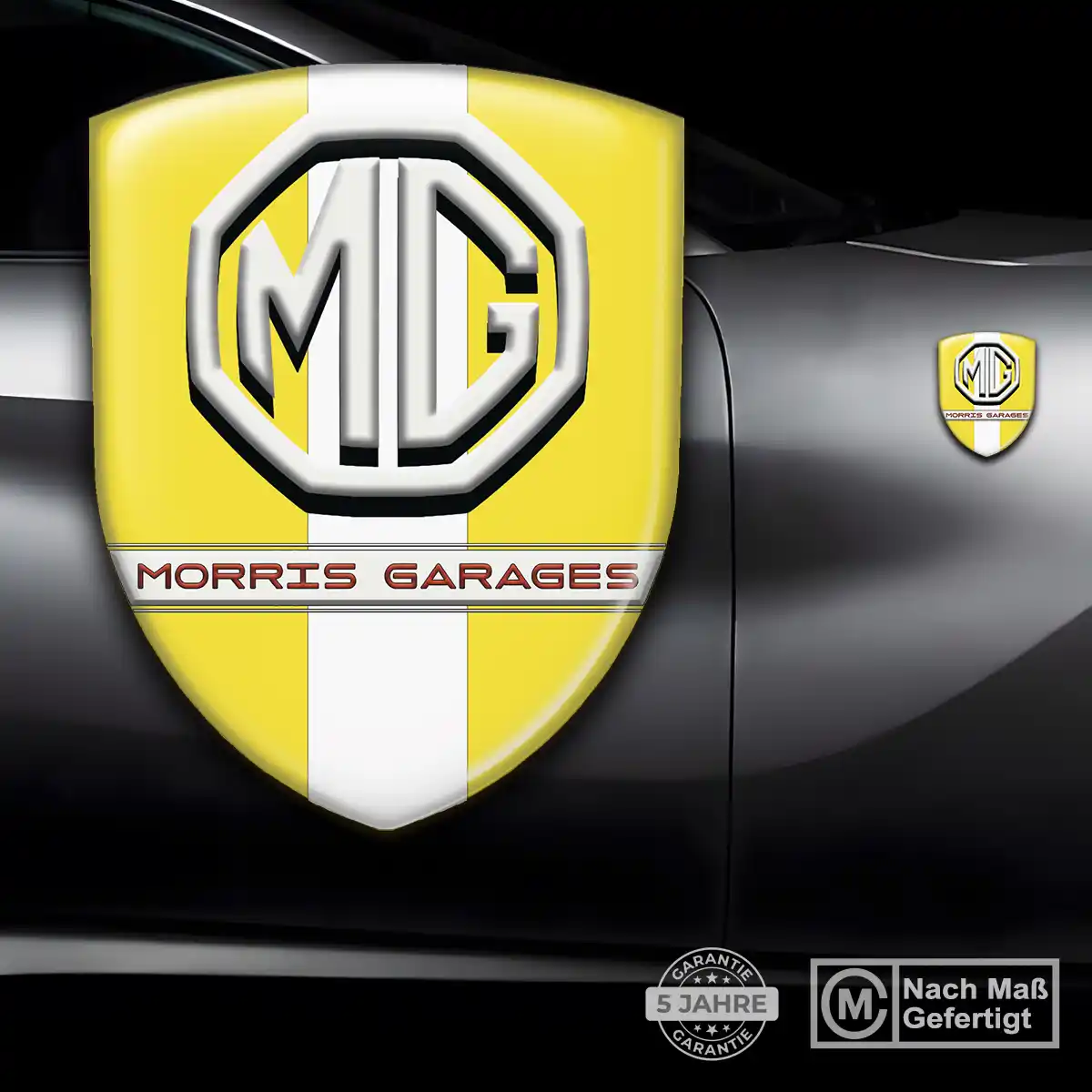 MG Silikon Aufkleber Wappen Markenedition