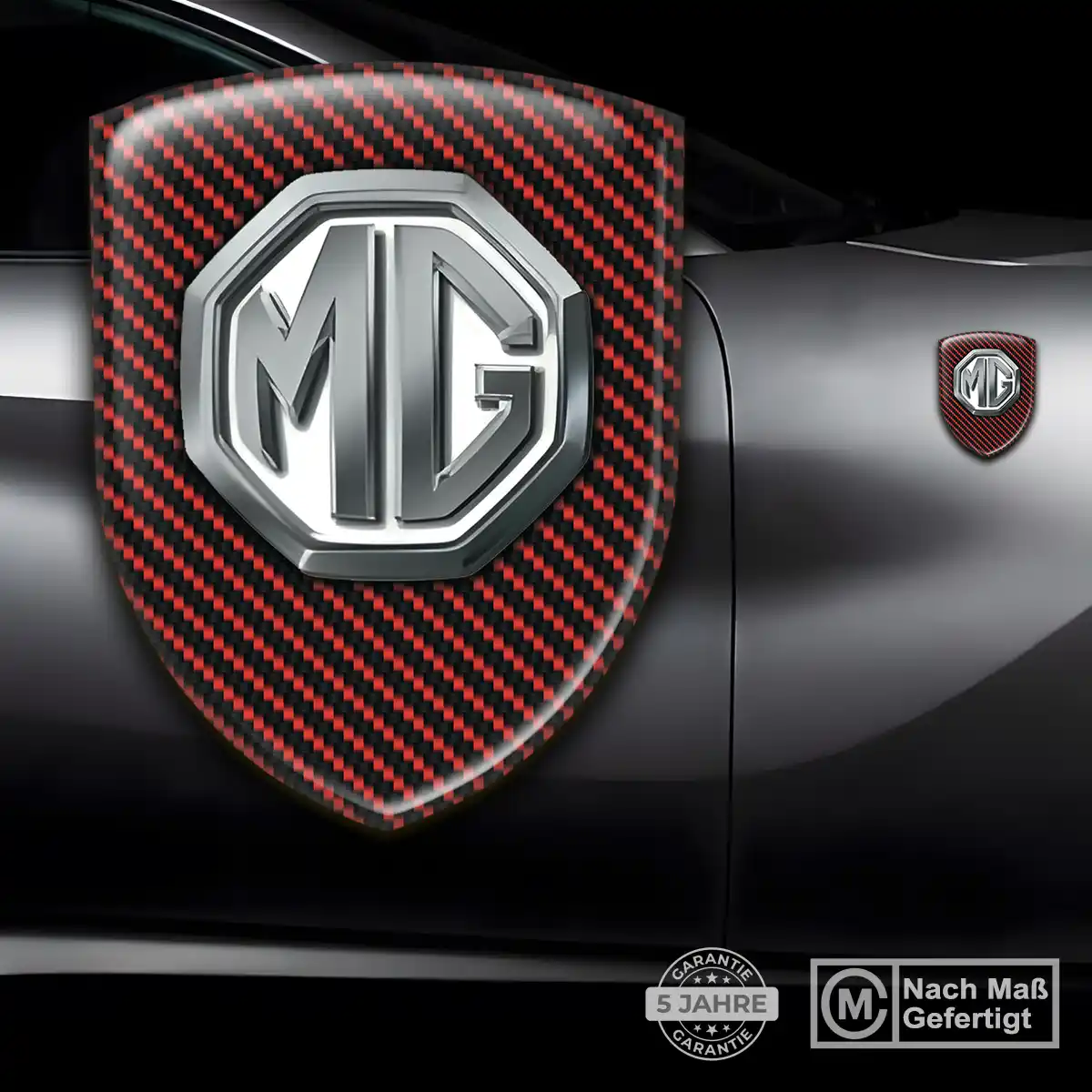 MG Silikon Aufkleber Wappen Modernes Design