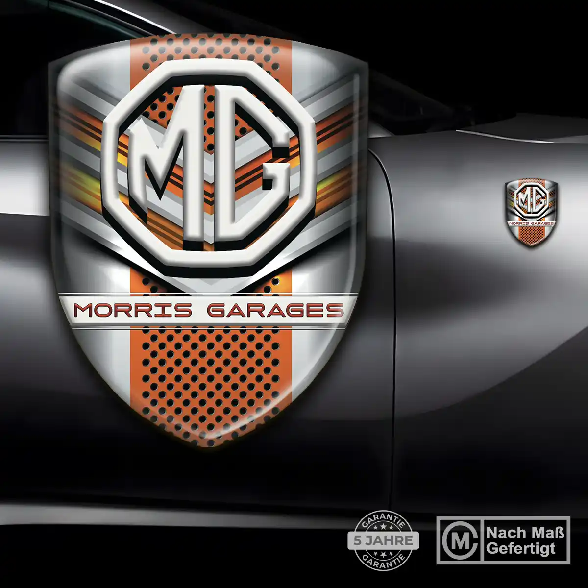 MG Silikon Aufkleber Wappen Stilvolles Design