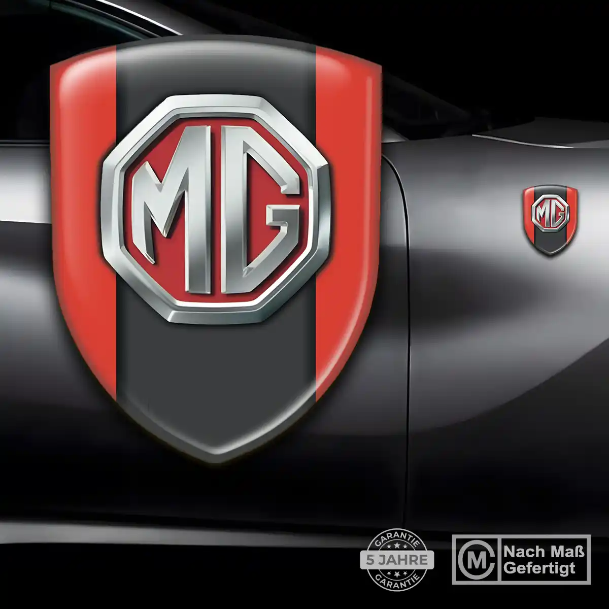 MG Wappen Aufkleber Auto Interieurdesign