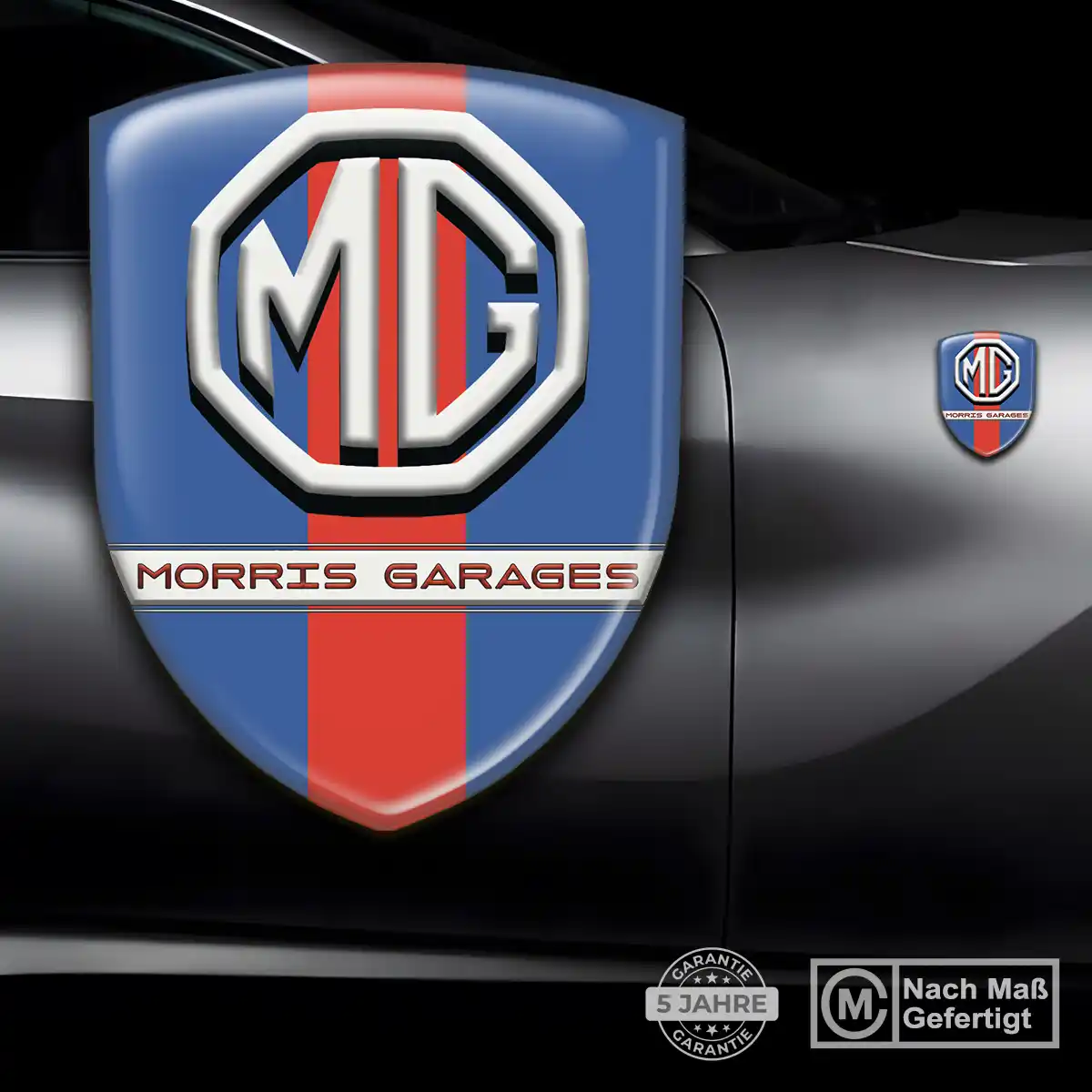 MG Wappen Aufkleber Auto Premium-Edition