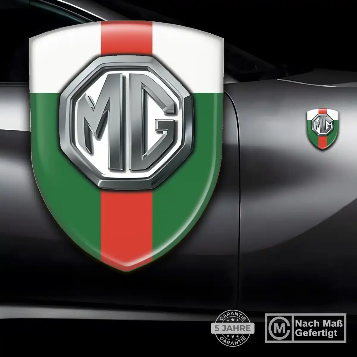 MG Wappen Aufkleber Edles Design