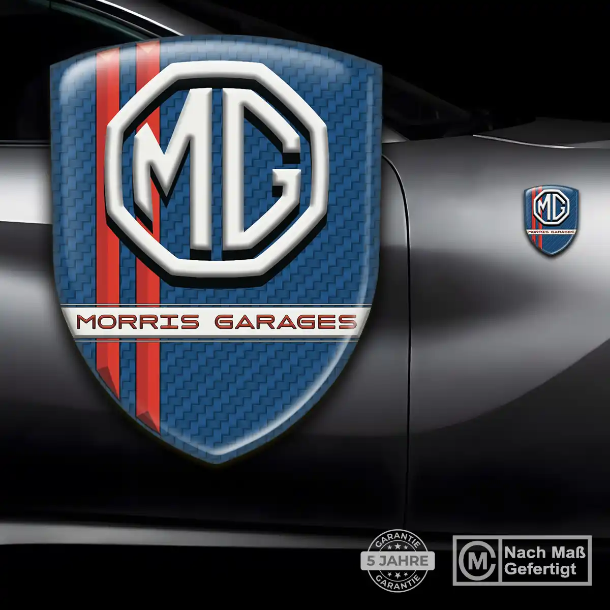 MG Wappen Aufkleber Elegantes Design