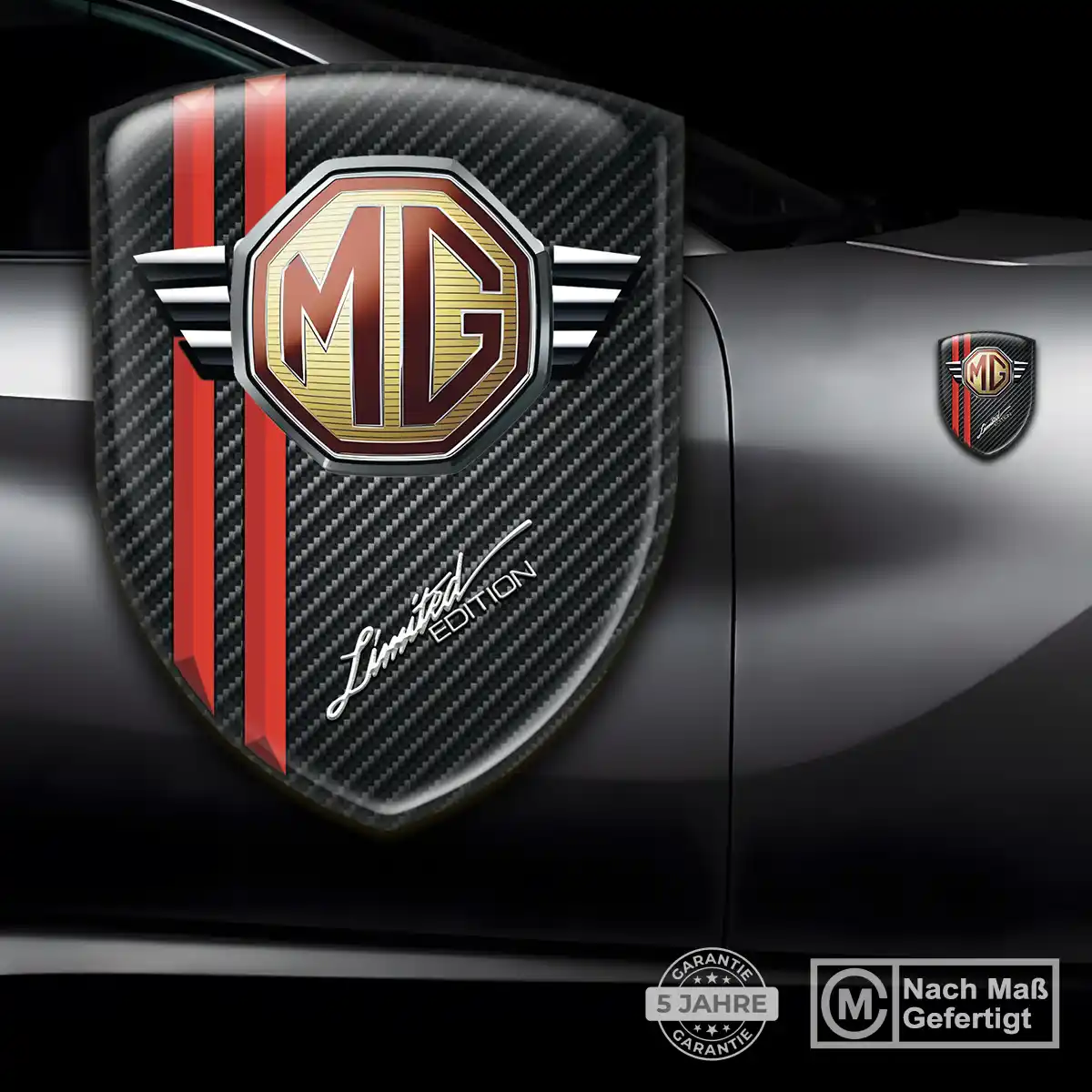 MG Wappen Aufkleber Emblem Anspruchsvolles Design