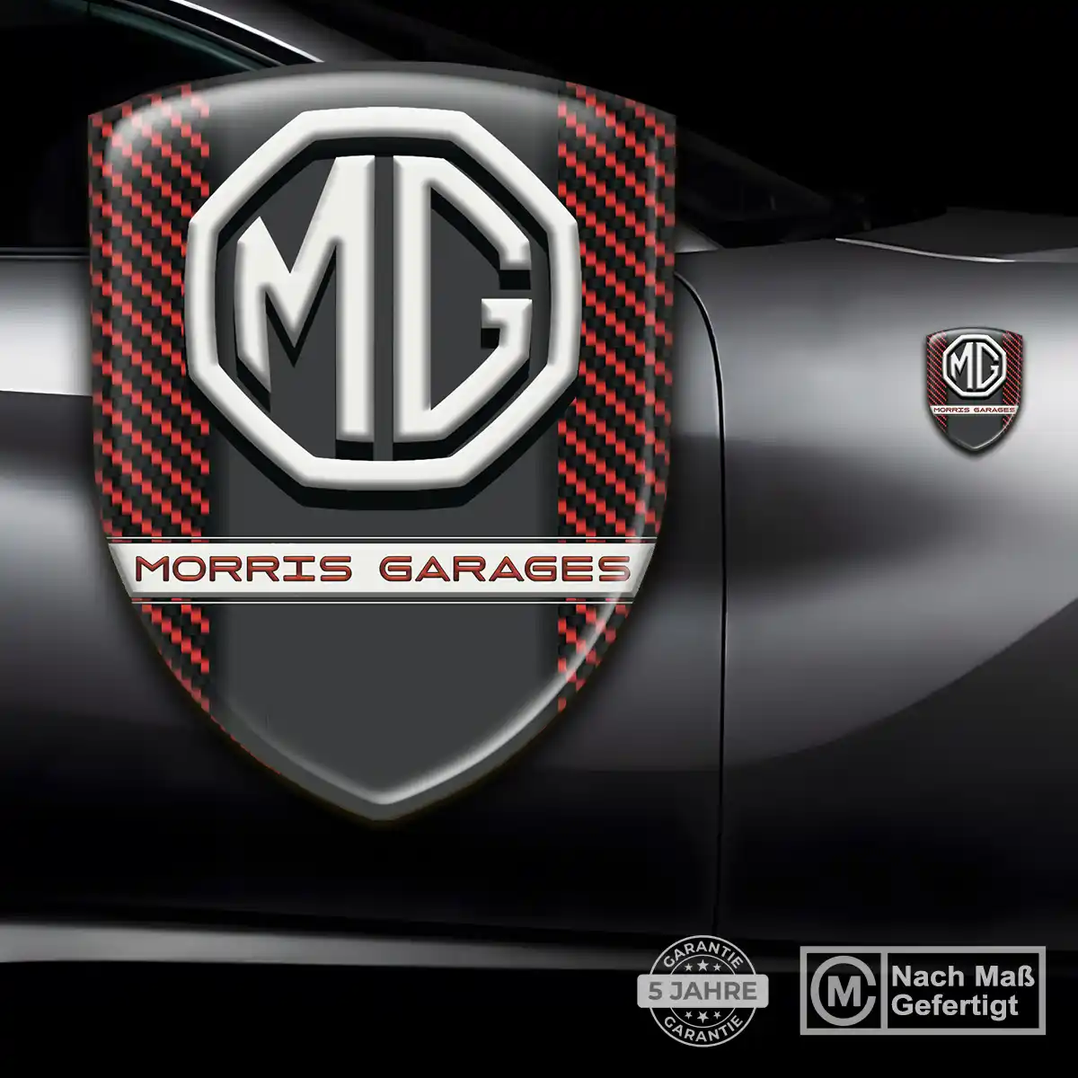 MG Wappen Aufkleber Emblem Ausdrucksstarkes Design