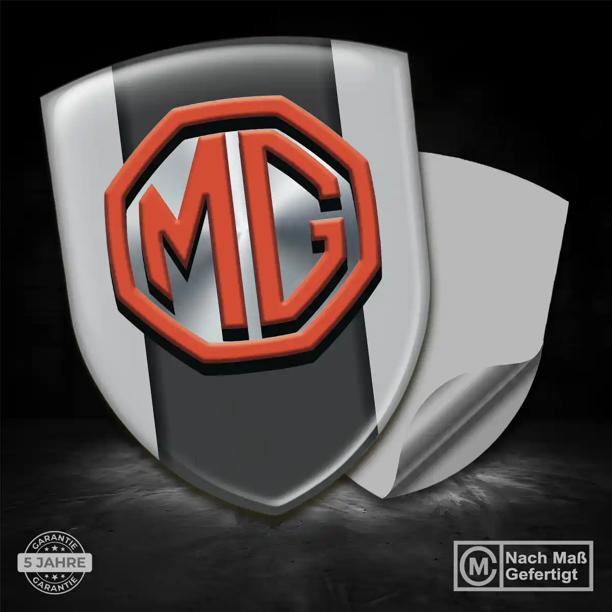 MG Wappen Aufkleber Emblem Auto Edles Design