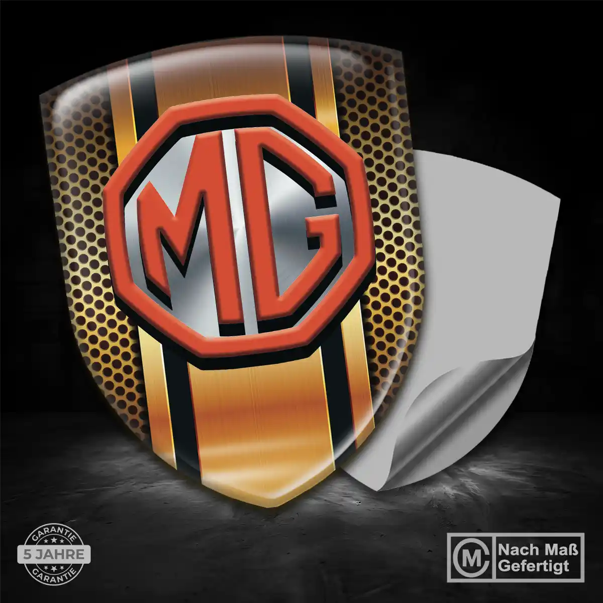 MG Wappen Aufkleber Emblem Auto Hochwertiges Harz