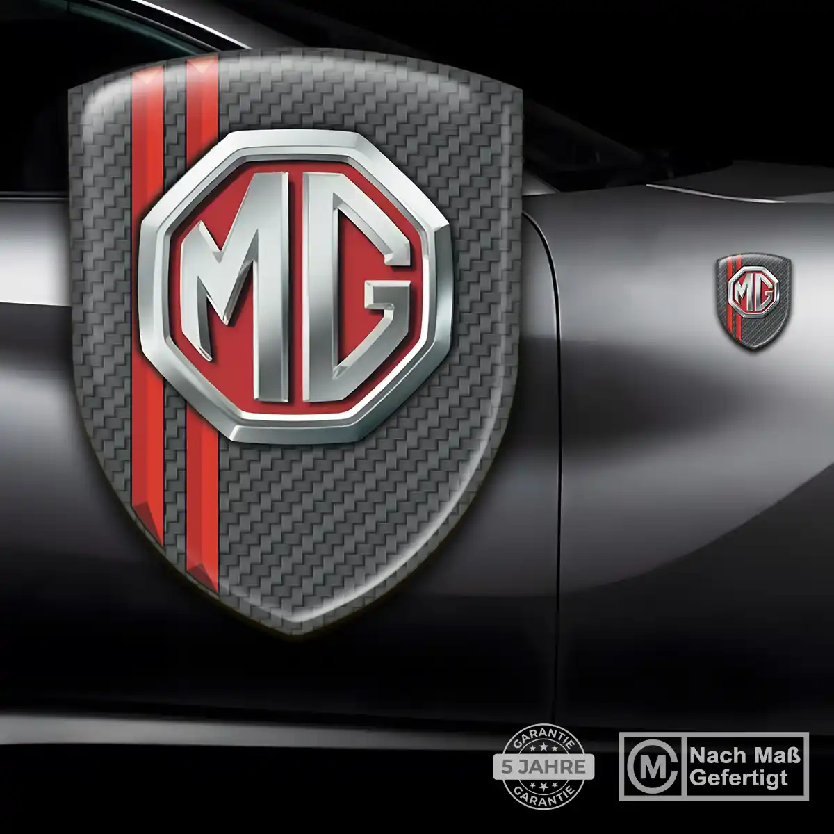 MG Wappen Aufkleber Emblem Auto Luxus-Edition
