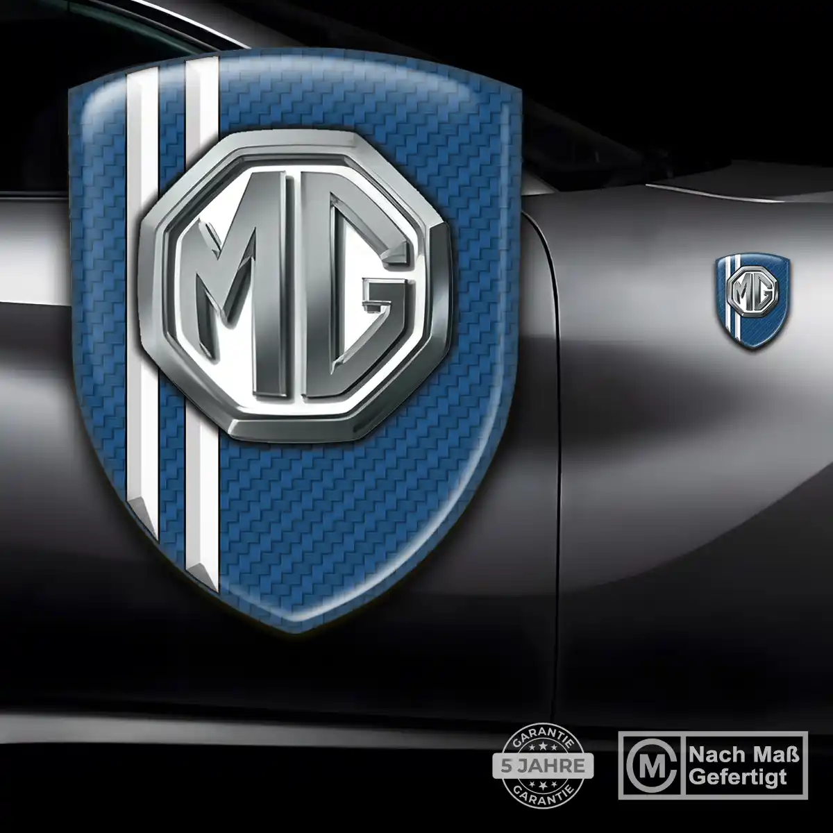 MG Wappen Aufkleber Emblem Auto Premium-Edition
