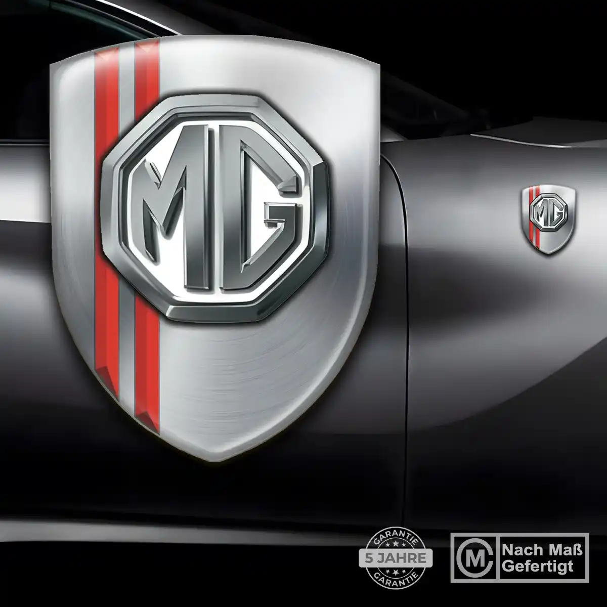 MG Wappen Aufkleber Emblem Edles Design