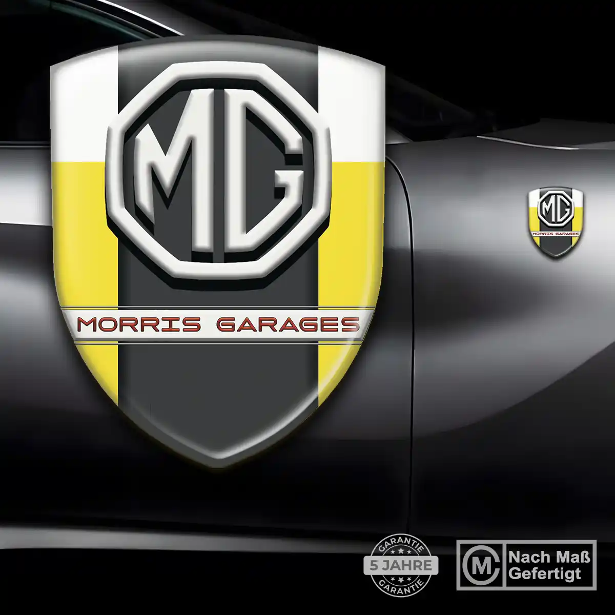 MG Wappen Aufkleber Emblem Elegantes Design