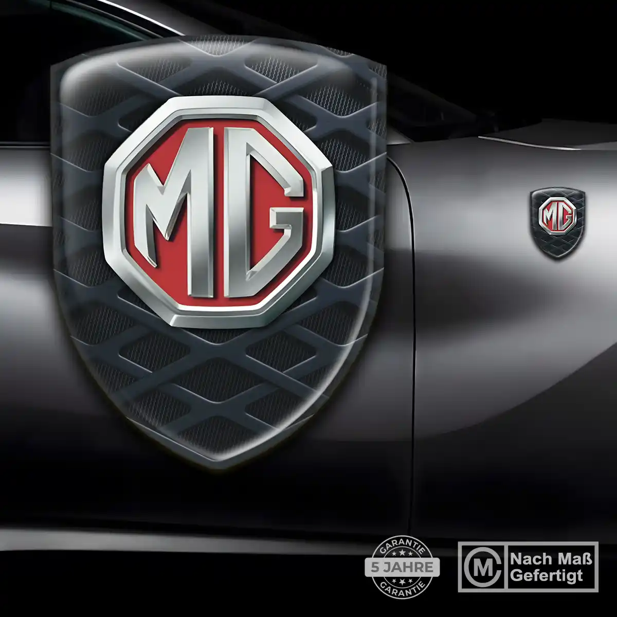 MG Wappen Aufkleber Emblem Hochwertiges Harz