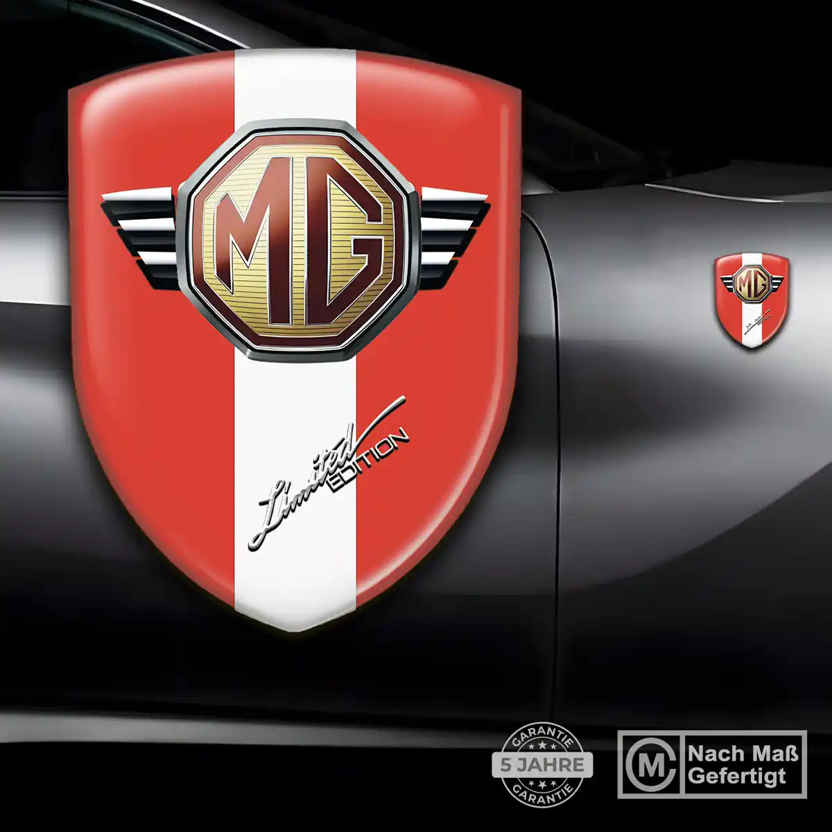 MG Wappen Aufkleber Emblem Markenedition