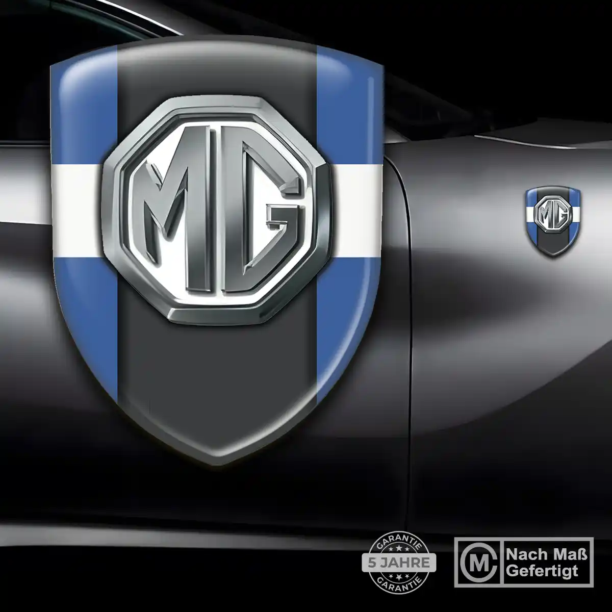 MG Wappen Aufkleber Emblem Modernes Design