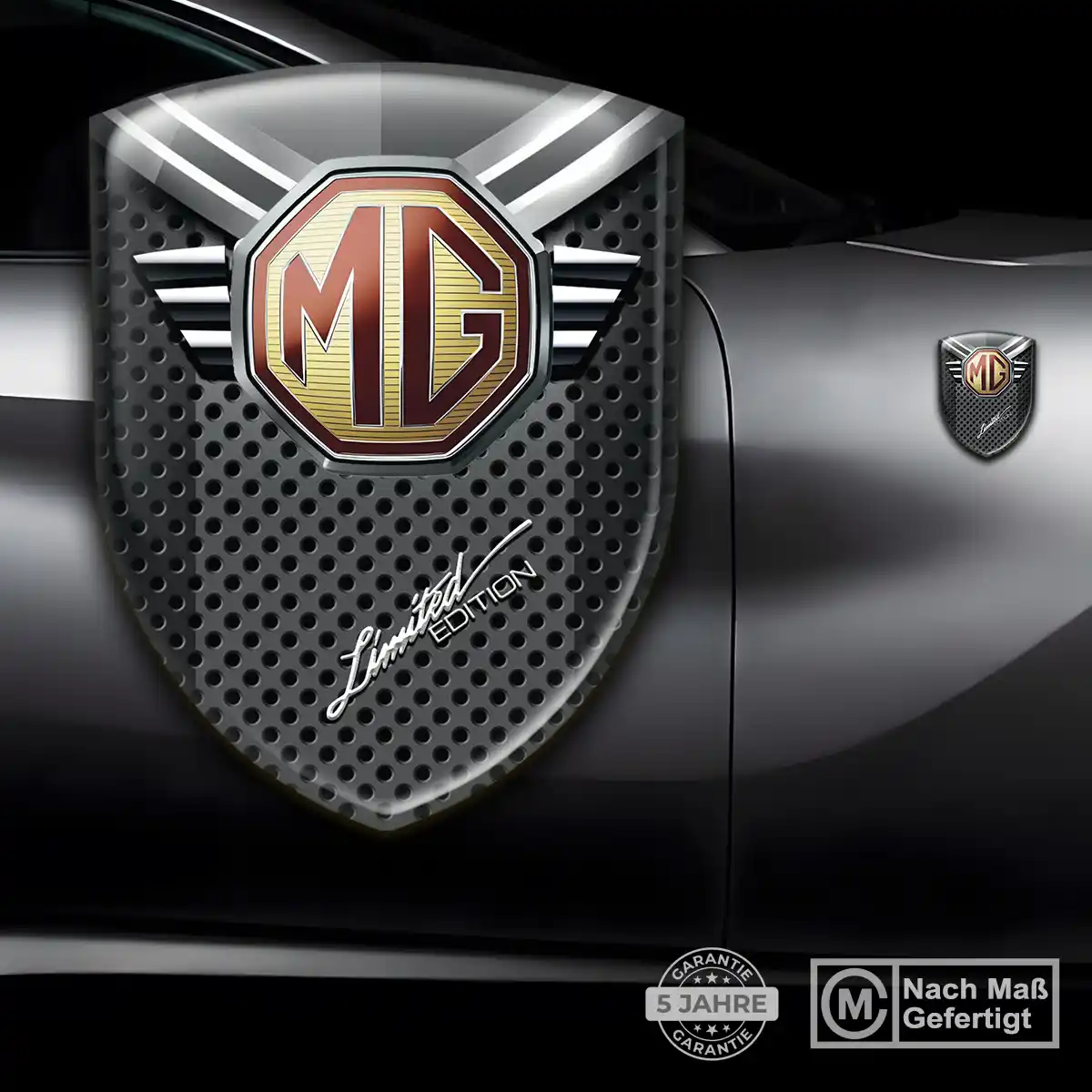 MG Wappen Aufkleber Emblem Premiumqualität