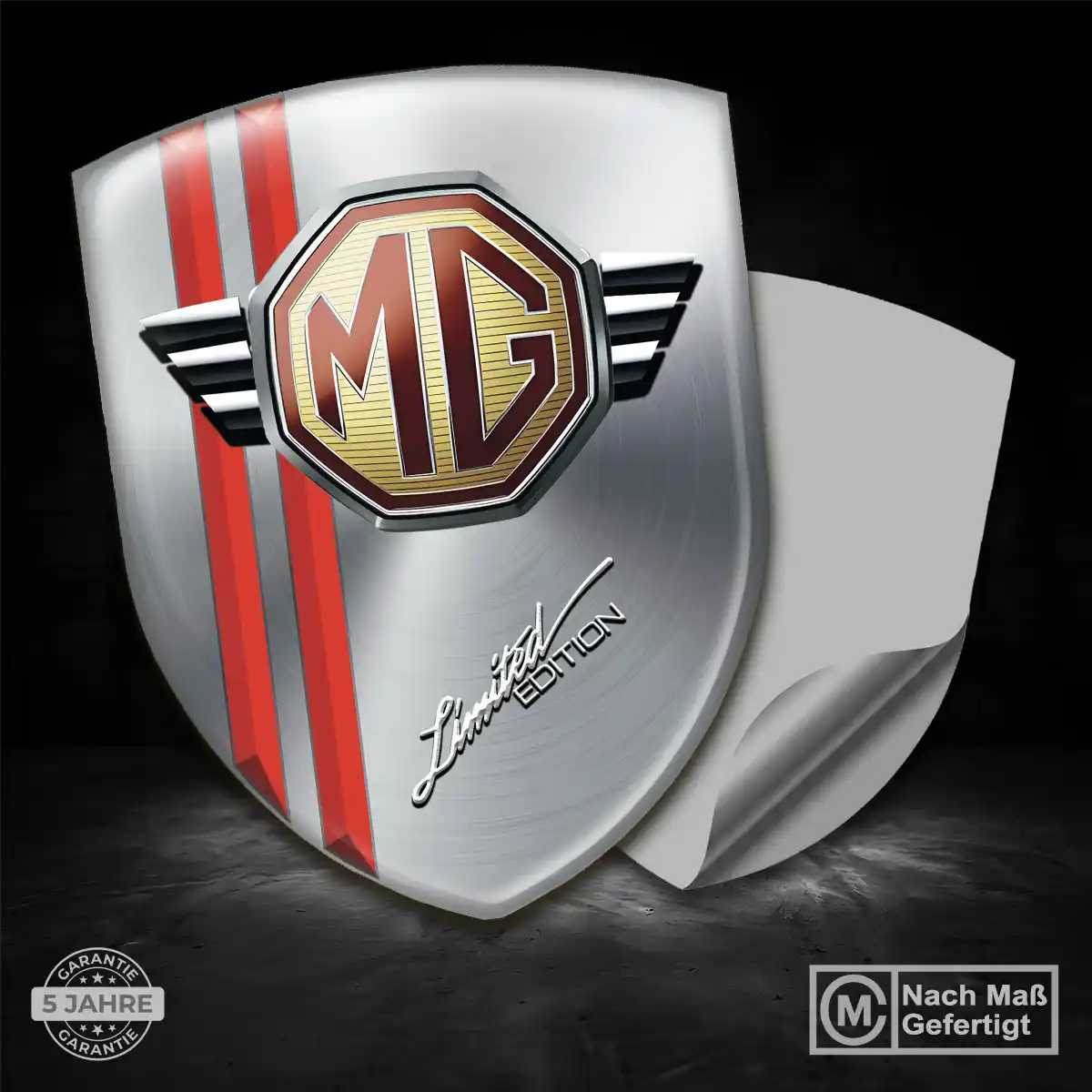 MG Wappen Aufkleber Exterieurdesign